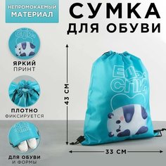 Сумка для обуви болоньевая «Ешь, спи», 43х33 см Art Fox