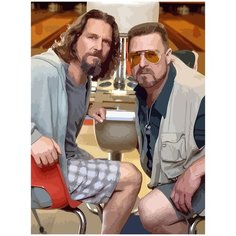 Картина по номерам на холсте Большой Лебовски - 495 30X40