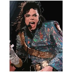 Картина по номерам на холсте Музыка Майкл Джексон - 6389 В 30x40