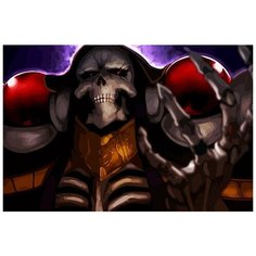 Картина по номерам на холсте Аниме Оверлорд Повелитель Аинз - 6508 Г 60x40