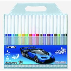 Фломастеры 18цв. deVENTE.Turbo, невентилир. колпачок, блистер