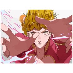 Картина по номерам на холсте Аниме JoJo ДжоДжо Джорно Джованна - 7622 Г 30x40