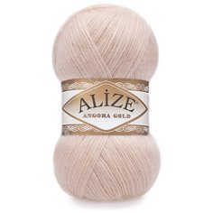 Пряжа "Angora Gold" 20% шерсть, 80% акрил 550м/100гр (404 шампань) Alize