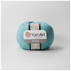 Пряжа YarnArt Jeans (Джинс) - 5 мотков Цвет: 81 голубой 55% хлопок, 56% полиакрил 50г 160м