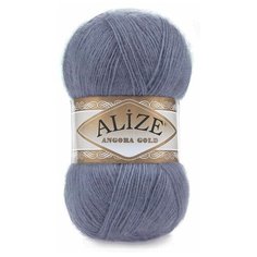 Пряжа Alize Angora Gold (Ангора Голд) - 2 мотка 203 джинс меланж 20% шерсть, 80% акрил 550м/100г