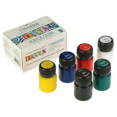 Завод художественных красок «Невская палитра» Краска акриловая, набор 6 цветов х 20 мл, Decola, Shine, глянцевые