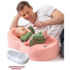 Комплект кокон для новорожденных dolce bambino ELITE с доп. наволочкой цвет Пудровый