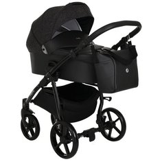 Коляска 2 в 1 Tutis Novo Reflective Кожа Black/Black Reflective Print