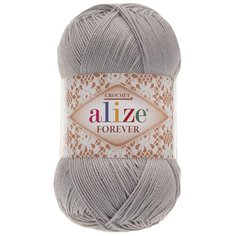 Пряжа Alize Forever, 100 % акрил, 50 г, 280 м, 5 шт., 87 угольно-серый