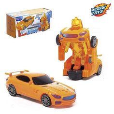 WOOW TOYS Робот-игрушка «Спорткар», трансформируется, световые эффекты, русская озвучка, работает от батареек