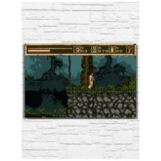 Картина по номерам на холсте игра No Escape (Sega, Сега, 16 bit, 16 бит, ретро приставка) - 9911 Г 60x40