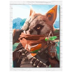 Картина по номерам на холсте игра Biomutant (PS, Xbox, PC, Switch) - 9692 В 30x40