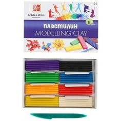 Луч Пластилин 8 цветов 160 г "Классика"