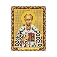 Набор для вышивания бисером нова слобода арт. С9214 Св. Геннадий 18х23 см Nova Sloboda