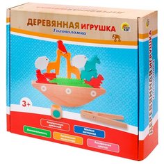 Развивающая игрушка Рыжий кот Животные-1 ИД-8677, разноцветный