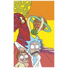 Картина по номерам Рик и Морти / Rick and Morty / холст на подрамнике