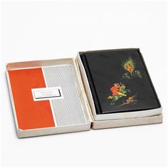 Записная книжка сувенир, Золотое кольцо - лаковая миниатюра "Жар-птица", Палех, бумага, Владимирская типография Союзполиграфпрома, СССР, 1978 г. Однажды