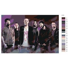 Картина по номерам X-731 "Рок-группа Linkin Park" 40х60 Brushes Paints