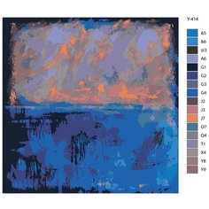 Картина по номерам Y-414 "Репродукция Марка Ротко - синий" 70x70 Brushes Paints