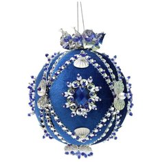 Волшебная Мастерская Набор для творчества Новогодний шар Жемчужина, КБ-09 синий