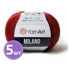 Пряжа YarnArt Milano (856), меланж вишня, 5 шт. по 50 г