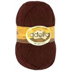 Пряжа Adelia MARCUS (23), темно-бордовый, 5 шт. по 100 г