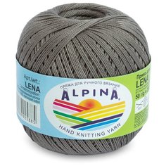 Пряжа ALPINA "LENA" 100% мерсеризованный хлопок 10 шт.х50г 280м №42 серый