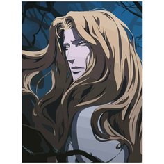 Картина по номерам на холсте Аниме Castlevania Кастельвания (Алукард, Влад Цепеш, Дракула) - 7427 В 30x40