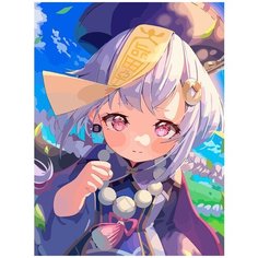 Картина по номерам на холсте игра Genshin Impact - 6722 В 30x40