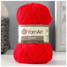 Пряжа "Etamin" 100% акрил 180м/30гр (434 красный), 1шт Yarn Art