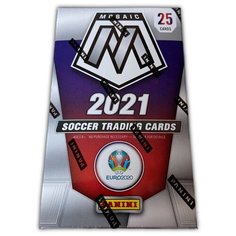 Блок карточек Panini Mosaic Euro / Набор 25 футбольных карт по Евро 2021 для коллекционеров и любителей панини