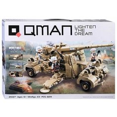Конструктор Артиллерия Немецкая Qman C21027 Germany 88 Tong 829 детали