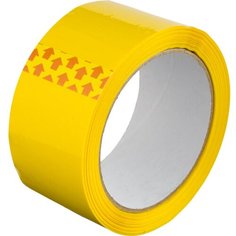 Клейкая лента 48ммх66мх45мкм желтый, 6 шт/уп Noname