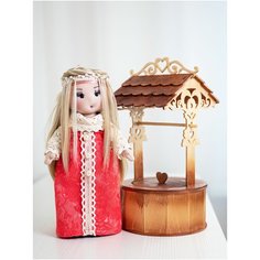 Кукла ручной работы текстильная, композиция с копилкой Лялькино царство