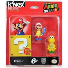 Набор мини-фигурок Марио Бумеранг и Купа Трупа + 1 фигурка сюрприз KNEX Super Mario 3D Land Boomerang Mario & Koopa Troopa Nintendo Knex