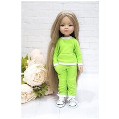 Комплект одежды и обуви для кукол Paola Reina 32 см (костюм и кеды), салатовый Favoridolls