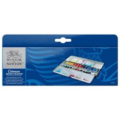 Набор акварель Winsor&Newton "Cotman", 24цв, мал кюв, в метал. коробке