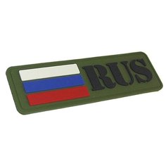 Декор для одежды Шеврон (Патч, Нашивка) "RUS" Idea Fisher