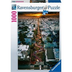 Пазл Ravensburger 1000 деталей: Ломбард-стрит, Сан-Франциско