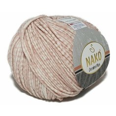 Пряжа NAKO Denim plus Nako, розовый меланж - 82337, 50% хлопок, 50% акрил, 4 мотка, 100 г, 110 м.