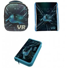 Рюкзак каркасный Centropen VR 70718 + пенал + мешок для обуви Centrum