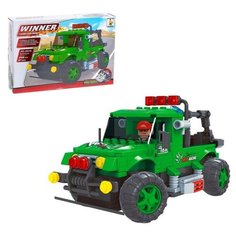 KEYIXING Конструктор на радиоуправлении «Джип», 256 деталей