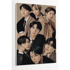 Картина по номерам на стену "BTS" Раскрасим сами