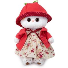 Мягкая игрушка Кошечка Ли-Ли в шляпке "Ягодка", 27 см - подруга кота Басика / Буди Баса / Подарочная коробка в комплекте Basik&Co