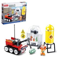 Конструктор Пожарный "Автономный разведчик", 130 деталей Sluban