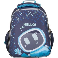 Ранец №1School Basic Robot Hello, 2 отд, эргоном. спинка