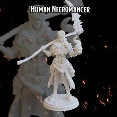 Некромант человек женщина 50мм фигурки/миниатюры (ДнД, DnD, D&D, Dungeons & Dragons, Pathfinder, Подземелья и Драконы, Wargames) Лавка Приключенца