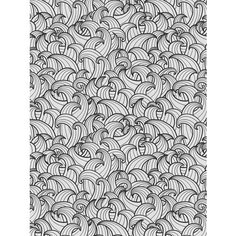 Отрезная ткань для мебели Ambesonne "Волны зентангл" метражом для рукоделия и шитья, оксфорд, 155 см
