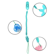 IBRICO / Держатель для соски пустышки на пружинке / Клипса для пустышки / Прищепка для соски Mi Sol