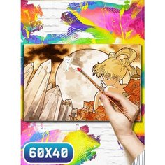 Картина по номерам на холсте аниме сейлор мун - 12166 60х40